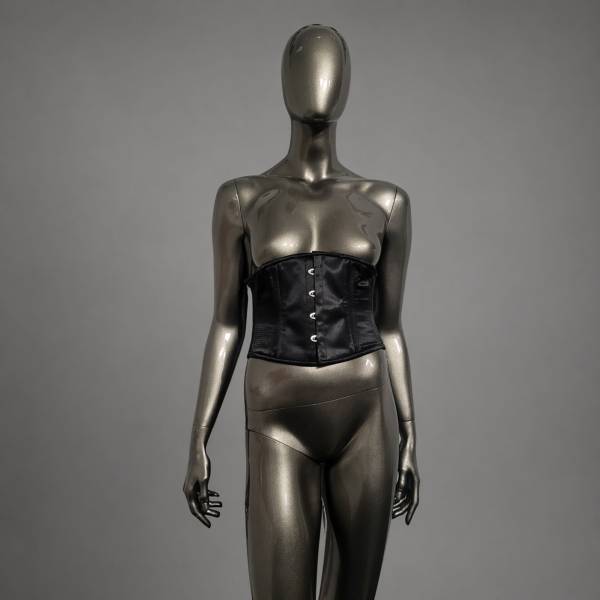 Serre-taille court satin