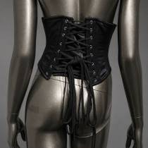 Serre-taille court satin