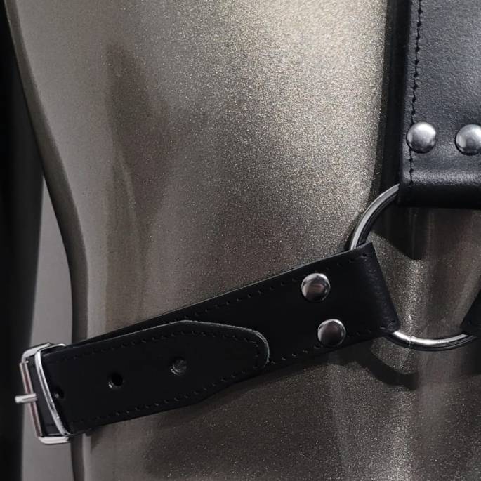 Harnais homme cuir + menottes