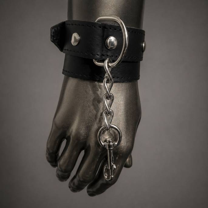 Harnais homme cuir + menottes