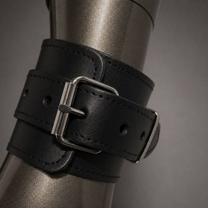 Harnais homme cuir + menottes