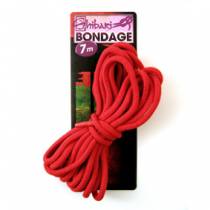 CORDA BONDAGE IN COTONE - ROSSO