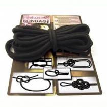 BONDAGE-SEIL AUS BAUMWOLLE - SCHWARZ