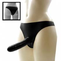 SLIP DA DONNA IN LATTICE CON DILDO ESTERNO