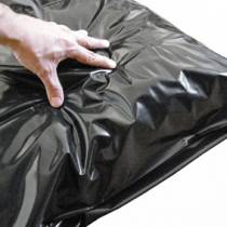 FUNDA DE ALMOHADA VINILO NEGRO