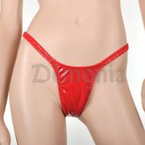 STRING TRAVESTI VINYLE ROUGE