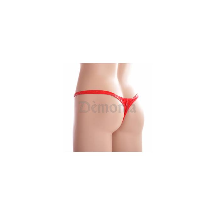 RED VINYL TRANSVESTITE THONG