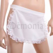 WHITE COTTON APRON