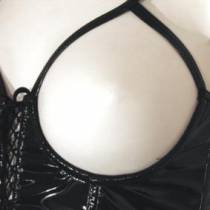 VINYL BUSTIER TOPLESS