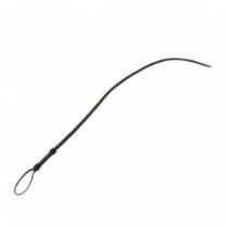 BLACK AND BROWN LEATHER WHIP