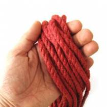 BONDAGE ROPE HEMP - RED
