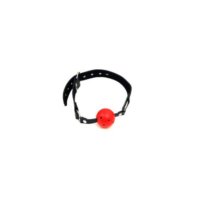 RED BALL GAG WITH HOLES