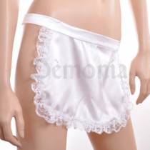 TABLIER SATIN BLANC