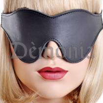 SCHWARZES STIRNBAND AUS LEDER