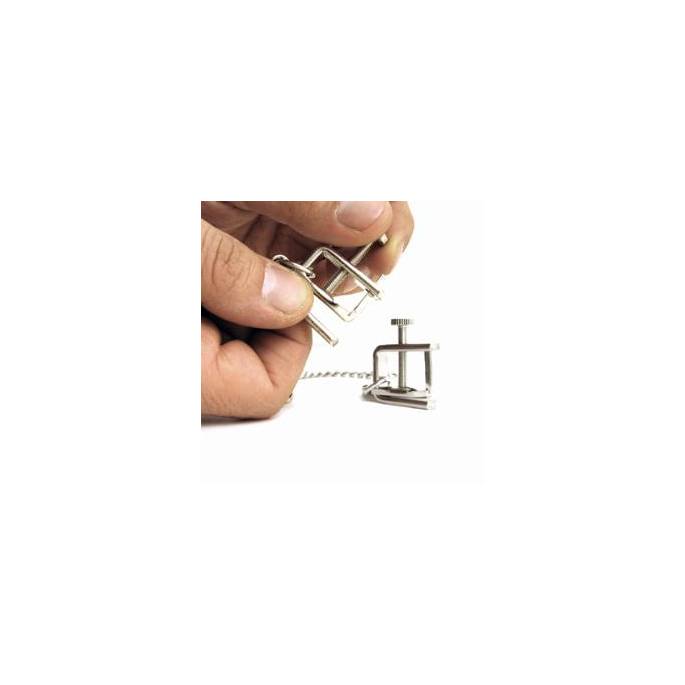 OFFENE SCHRAUBSTOCKZANGE + KETTE