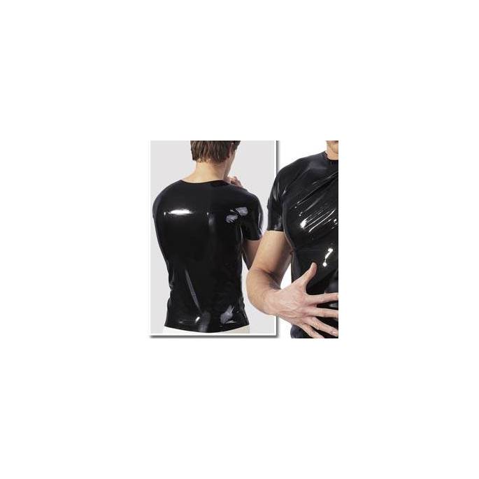SCHWARZES LATEX-T-SHIRT