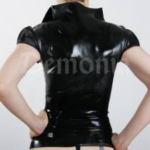 BLACK LATEX SHIRT