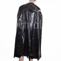 LONG BLACK PLASTIC CAPE