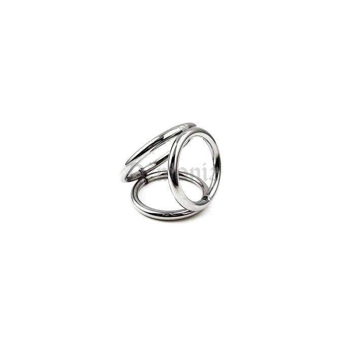 Three Metal Ringe TRIPLE STEEL RINGS - Boutique Démonia