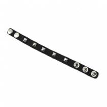 COCKRING CUERO 2 BROCHES NEGRO