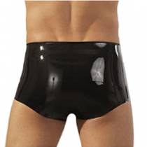 CALZONCILLOS DE LÁTEX CON FUNDA PARA EL PENE