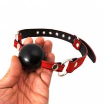 BAILLON BOULE NOIRE DAIM ROUGE