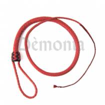 RED LEATHER WHIP WITH HANDLE