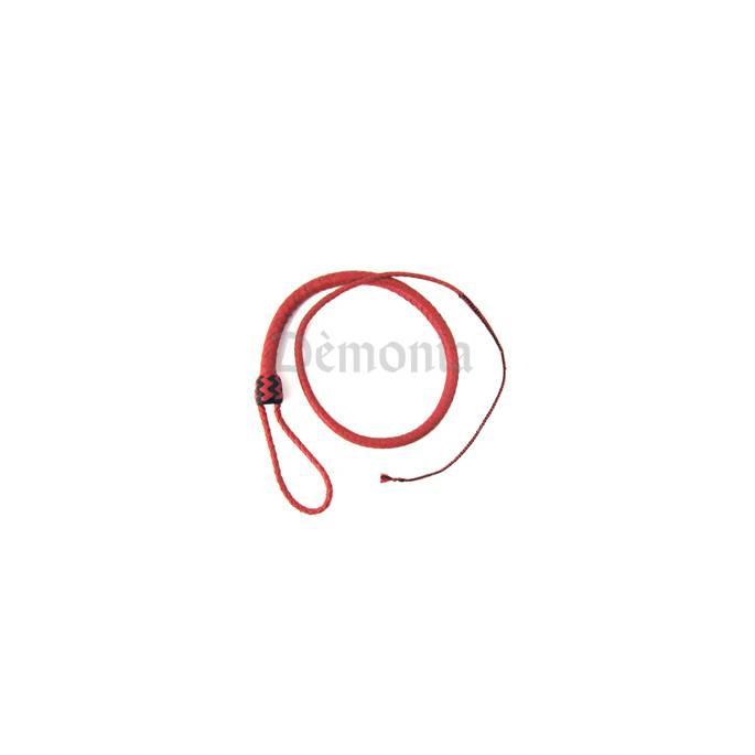 ROTE LEDERPEITSCHE MIT MECHE