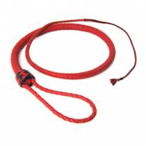 RED LEATHER WHIP WITH HANDLE