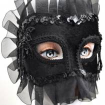BLACK VELVET MASK ISABELLA