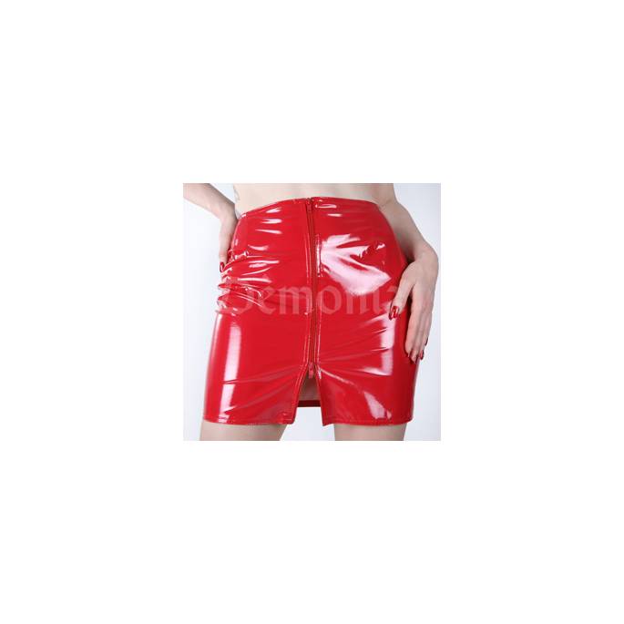 MINIFALDA ROJA DE VINILO