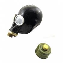 LATEX GAS MASK + FILTER