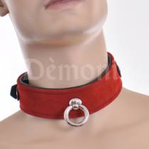 LEATHER + RED VELVET NECKLACE + RING