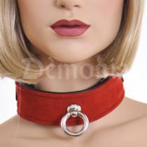 LEATHER + RED VELVET NECKLACE + RING