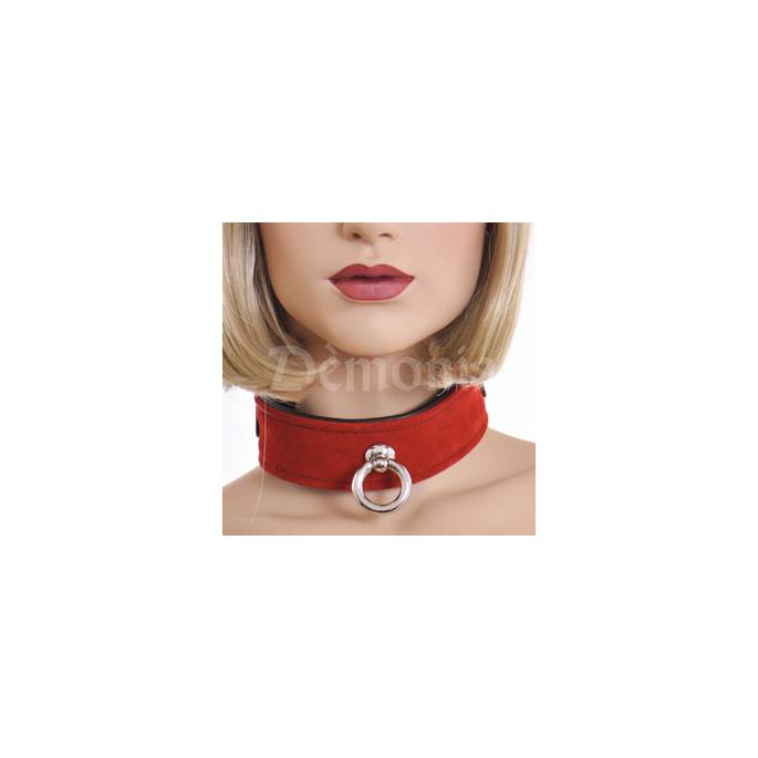 LEATHER + RED VELVET NECKLACE + RING