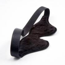 MAUVEFARBENES STIRNBAND AUS LEDER