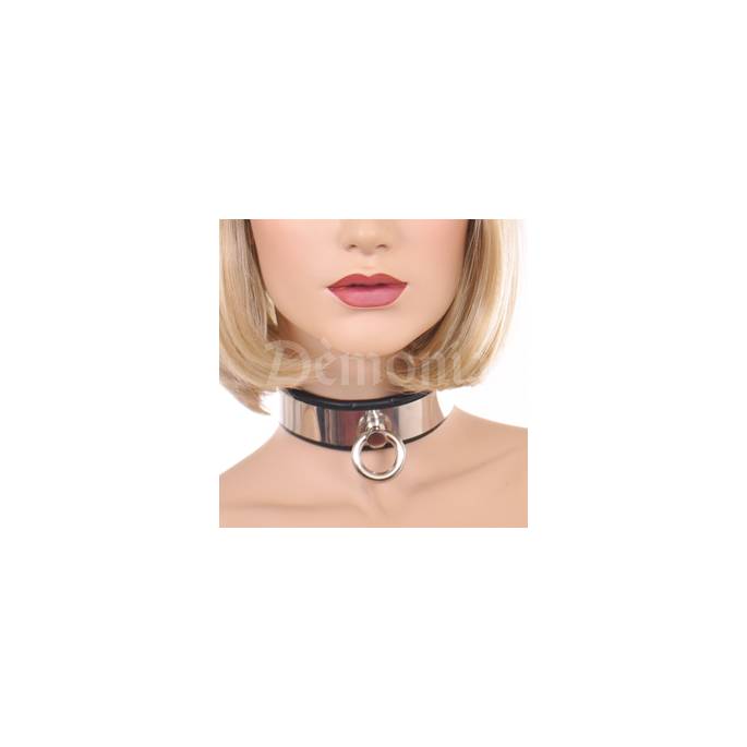 LEATHER AND METAL NECKLACE (RING)