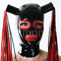 LATEX HOOD WITH QUILTS