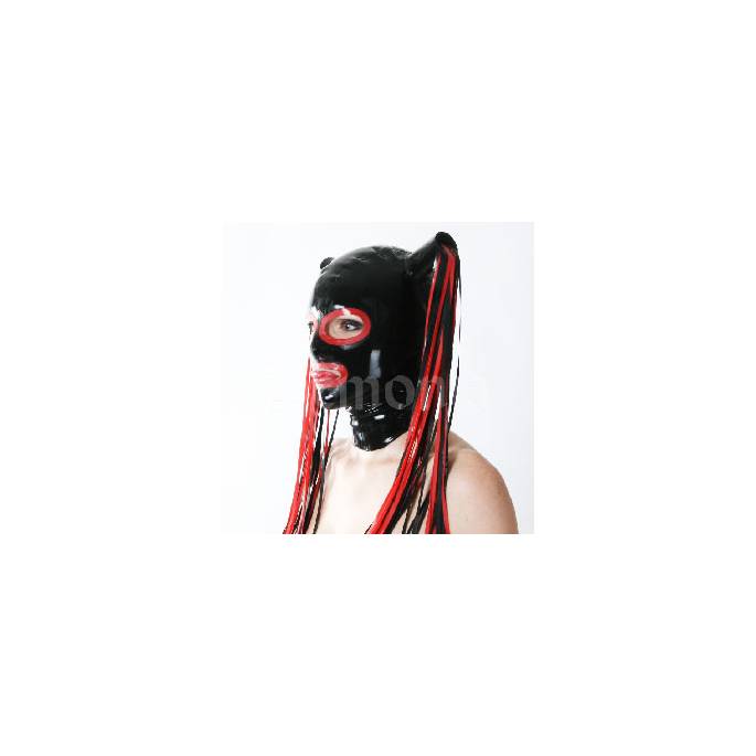 LATEX HOOD WITH QUILTS