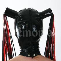 LATEX HOOD WITH QUILTS