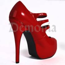 ESCARPINS VINYLE ROUGE