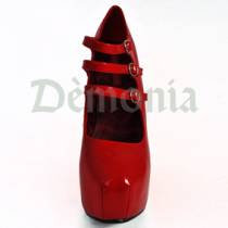 ESCARPINS VINYLE ROUGE