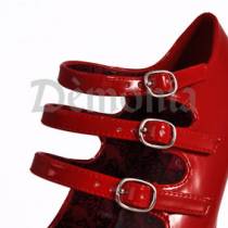 ESCARPINS VINYLE ROUGE