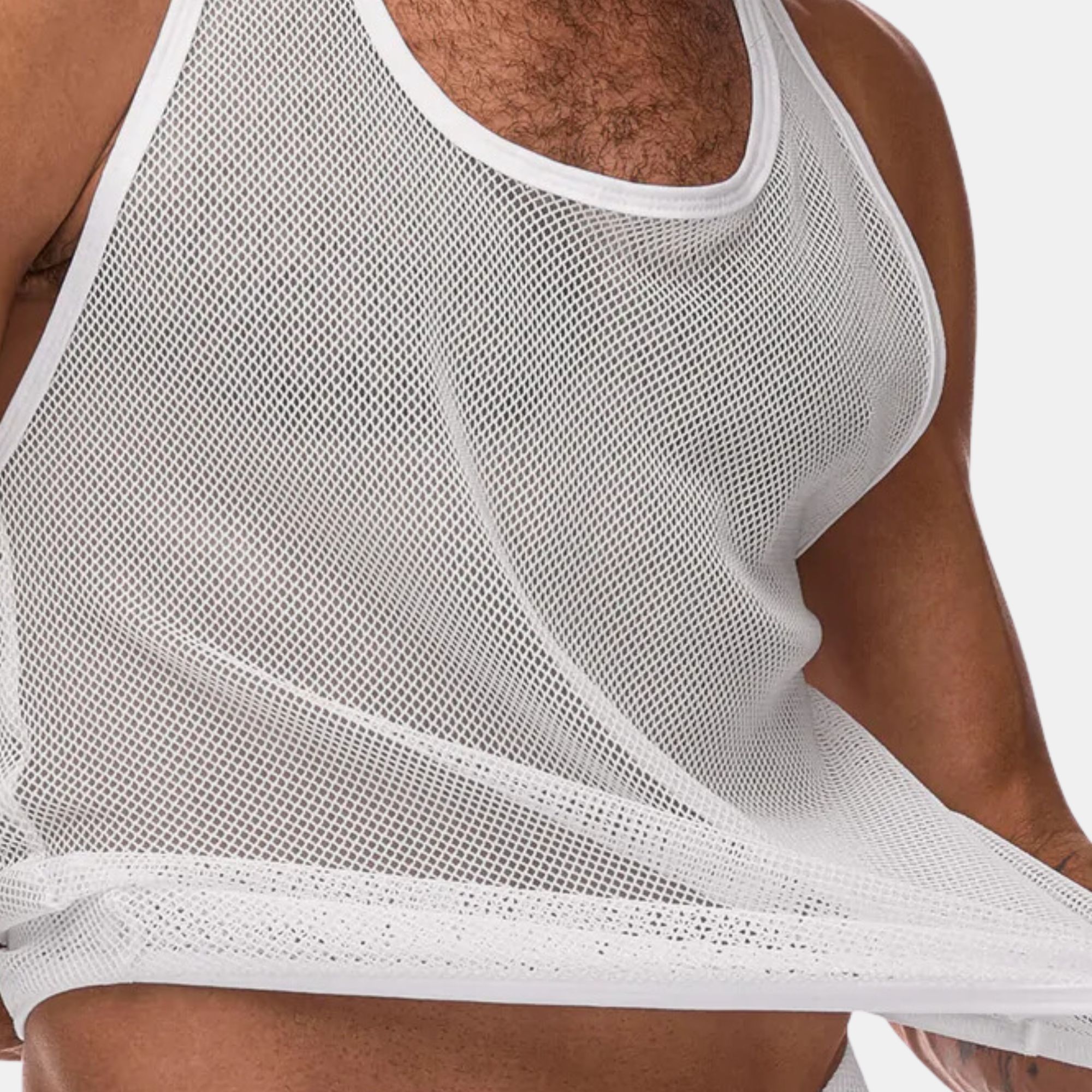 Débardeur résille blanc