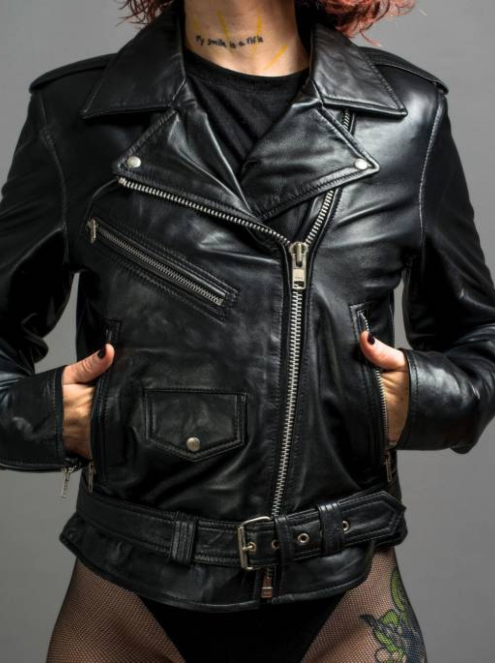 Veste perfecto en cuir pour femmes by Dèmonia