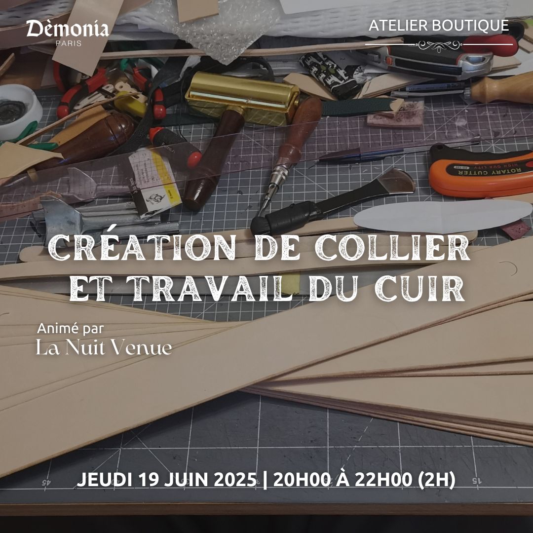 Création de collier et travail du cuir_un